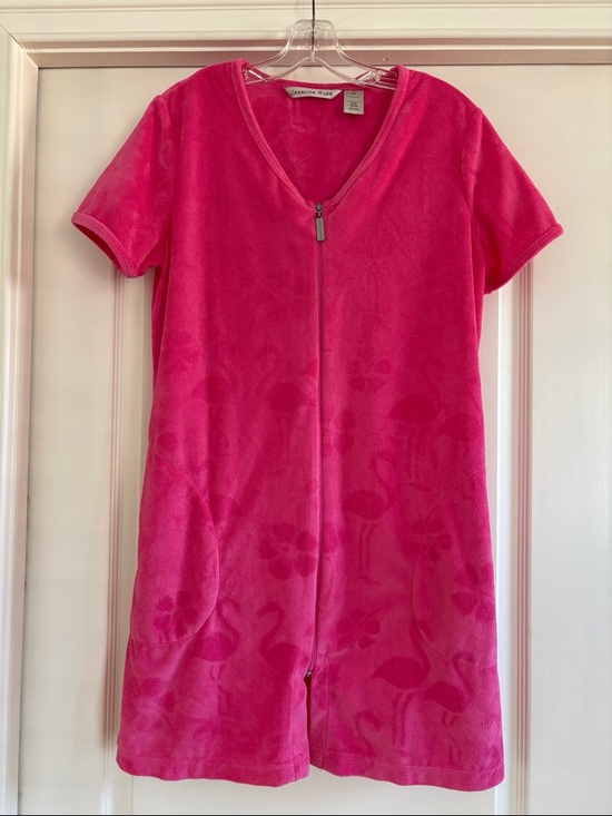 Jasmine Rose Other - Jasmine Rose Terrycloth CoverUp Size S/P Hot Pink Flamingo